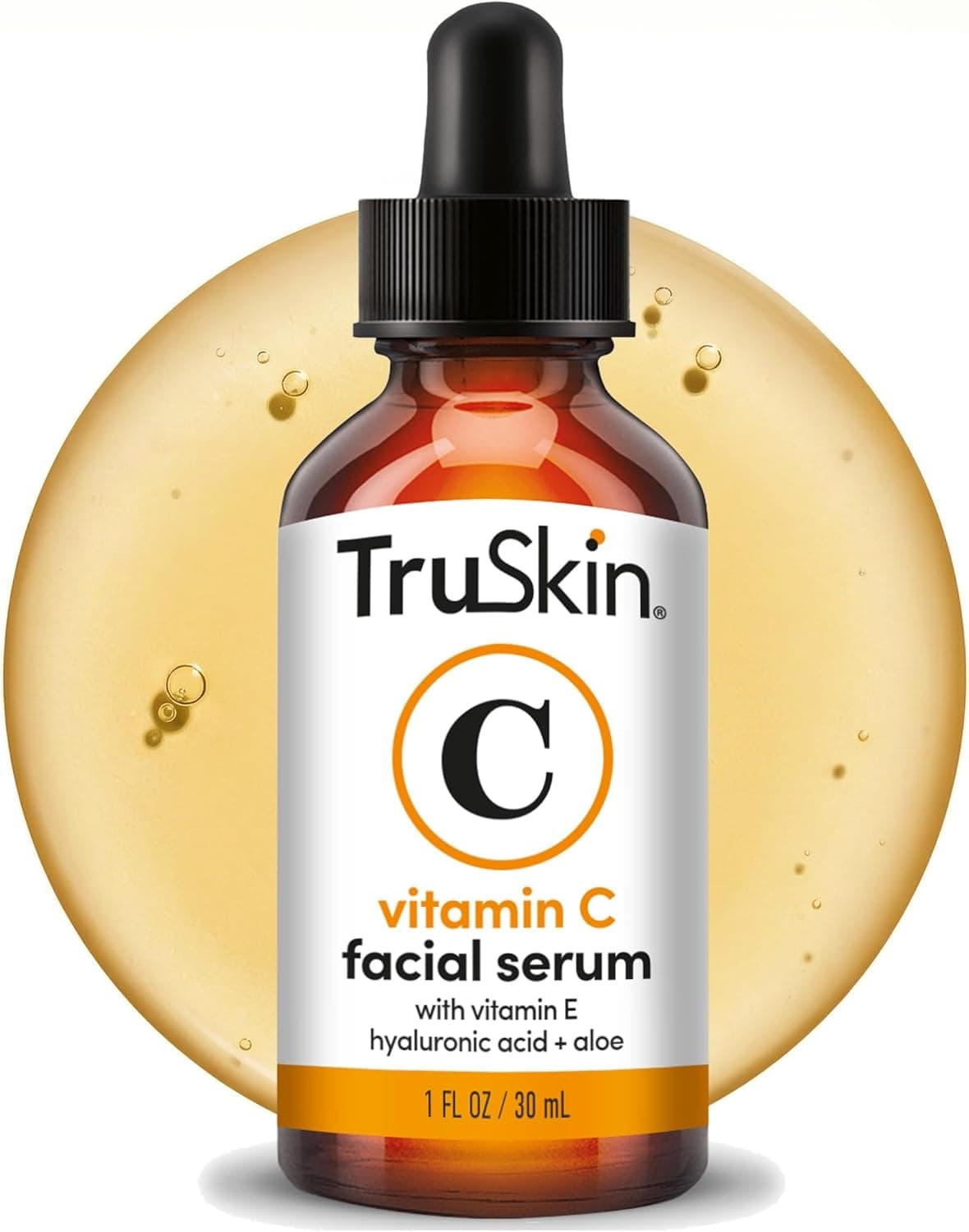 TruSkin Vitamin C Serum for Face – Anti Aging Face Serum with Vitamin C, Hyaluronic Acid, Vitamin E – Brightening Serum for Dark Spots, Even Skin Tone, Eye Area, Fine Lines & Wrinkles, 1 Fl Oz 30ml